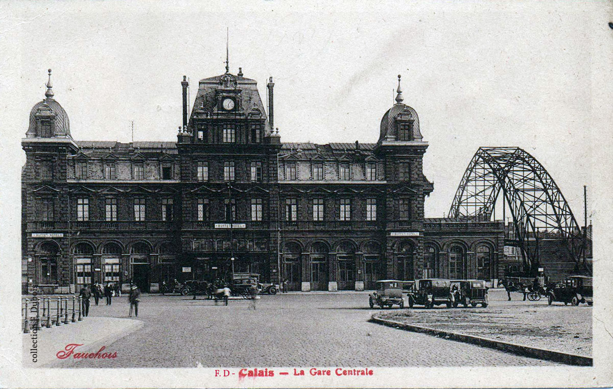 Façade nord de l'ancienne gare centrale - Calais