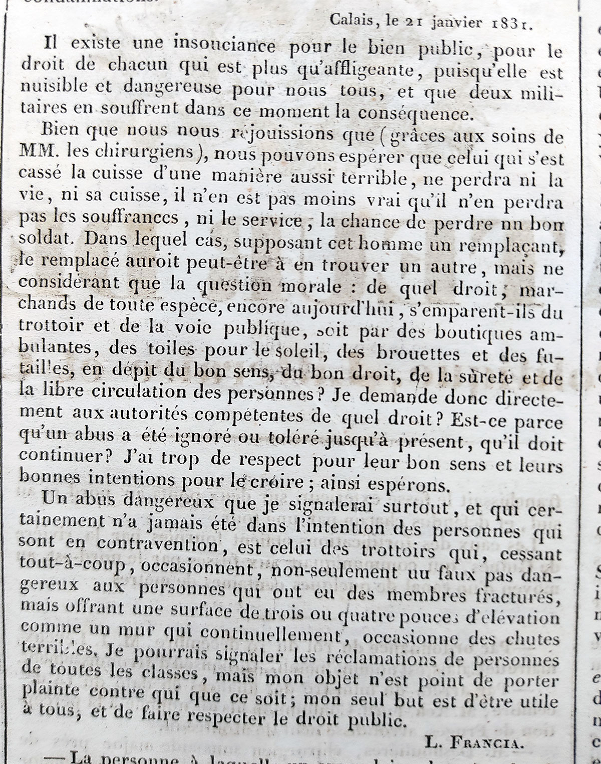 Édition de janvier 1831