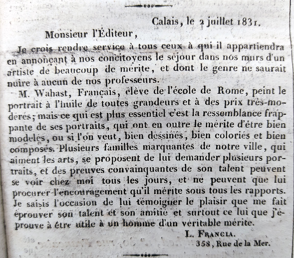 Édition de juillet 1831