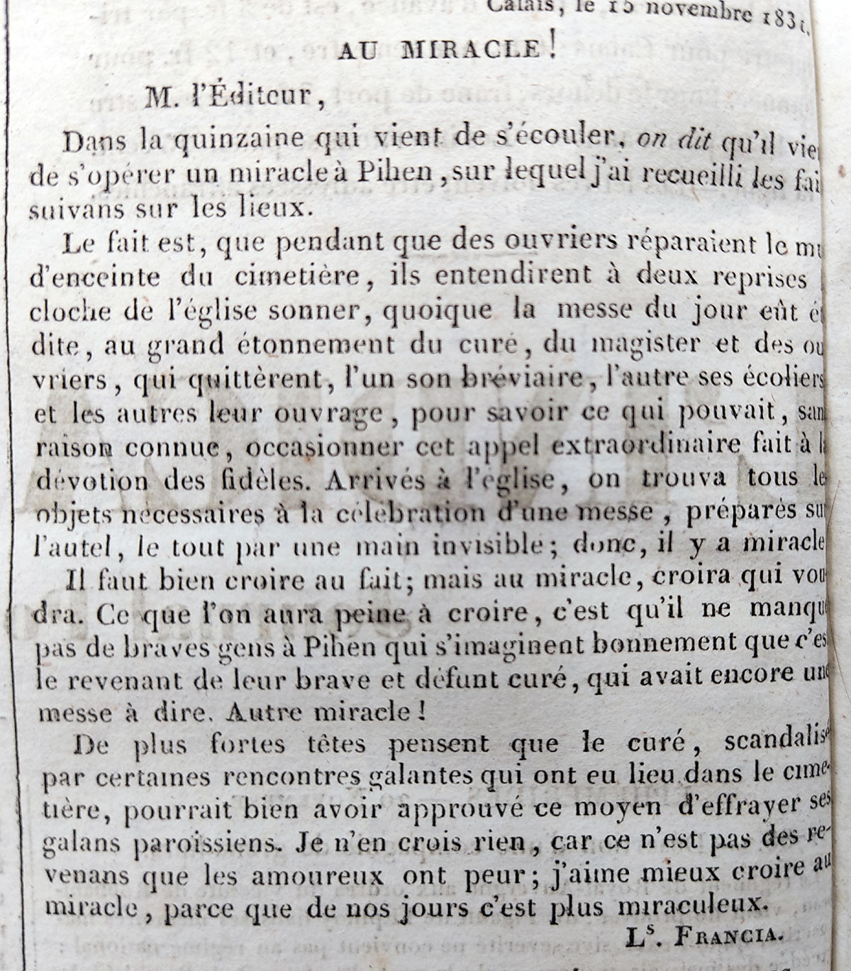 Édition de novembre 1831