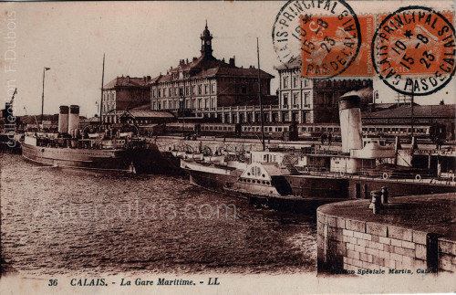 La gare maritime de Calais en 1923