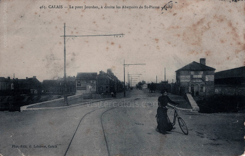 Le Pont Jourdan et les abattoirs de Saint-Pierre à Calais