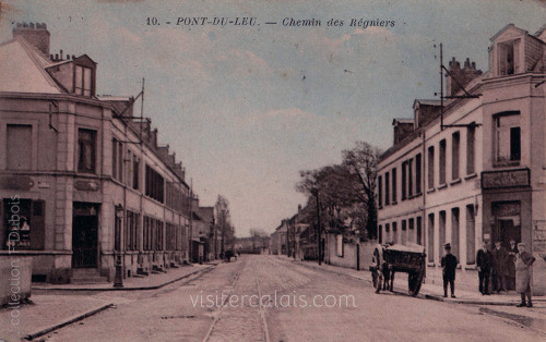 Vue en couleur du chemin des Régniers à Calais