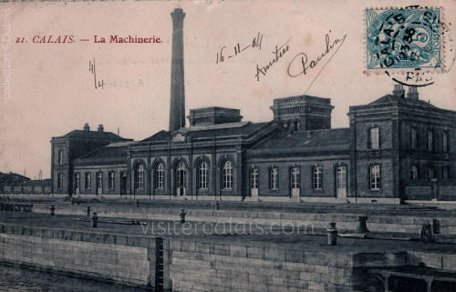 La machinerie servant à l'épuisement de la Cale de Radoub à Calais