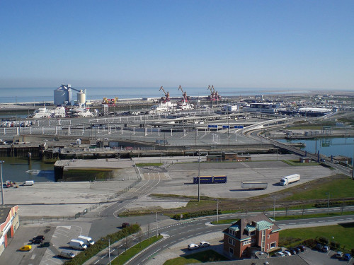 La zone portuaire de Calais