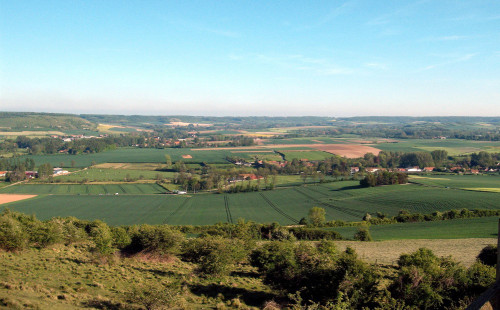 Panorama d'Audenfort vu des collines