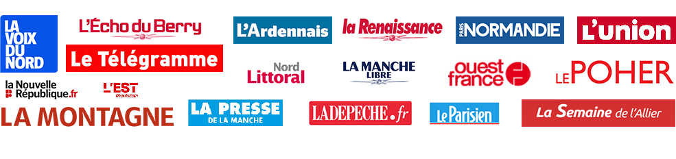 Logos des différents journaux