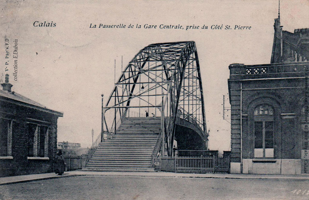 Passerelle de l'anciennne gare centrale de Calais