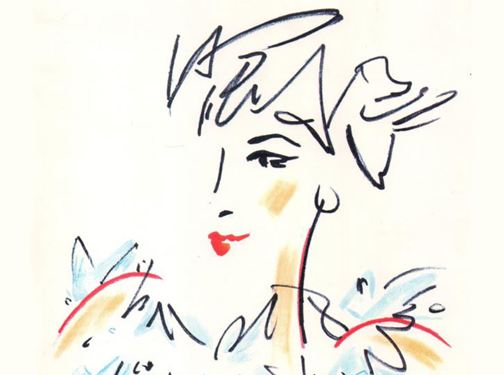 Affiche publicitaire pour la dentelle de Calais
